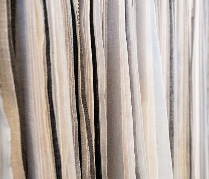 Curtain fabric samples