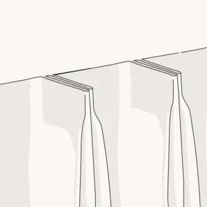 Euro pleat curtain heading