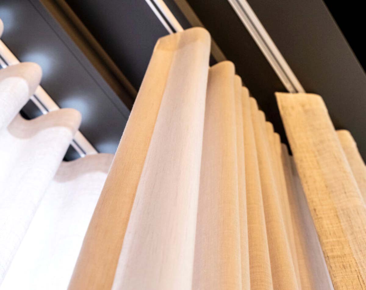 Made-to-measure curtains creating a beautifully finished interior
